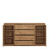 Fribo 2 door 4 drawer wide sideboard in Oak
